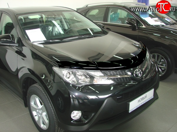 2 879 р. Дефлектор капота NovLine Toyota RAV4 XA40 5 дв. дорестайлинг (2012-2015)  с доставкой в г. Москва