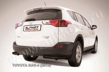 7 199 р. Уголки d76  Toyota RAV4  XA40 (2012-2015) 5 дв. дорестайлинг (Цвет: серебристый)  с доставкой в г. Москва. Увеличить фотографию 1