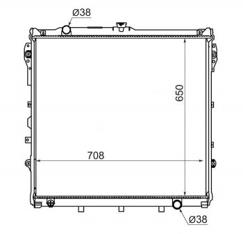 Радиатор двигателя SAT  Sequoia, Tundra  XK50