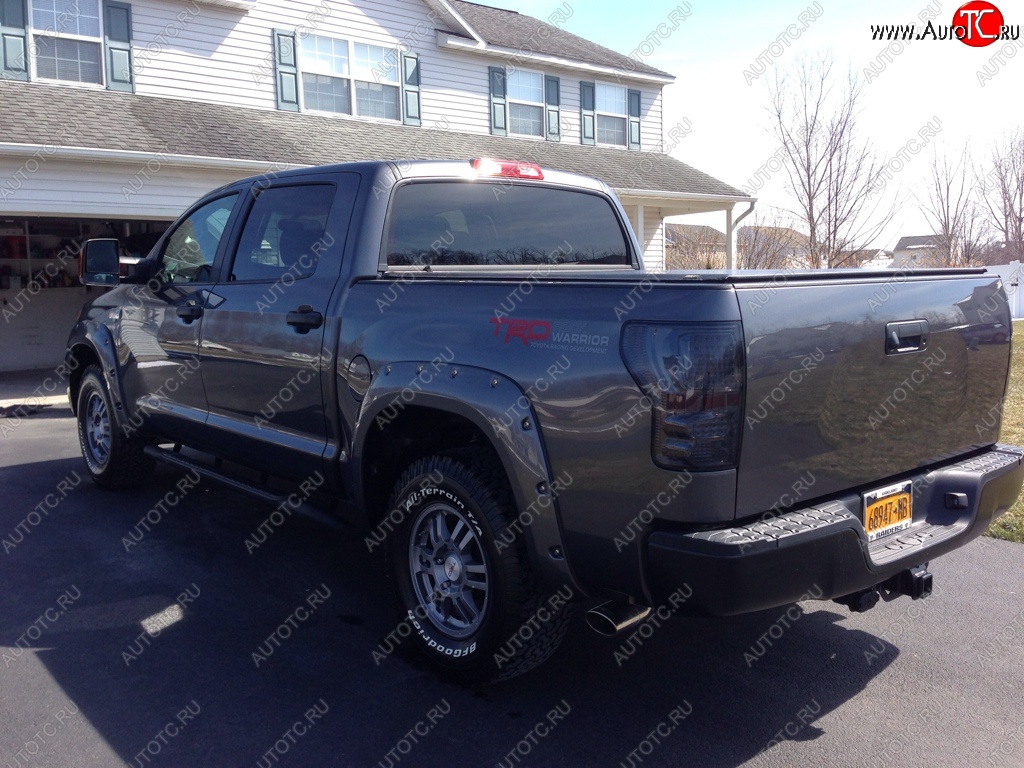 14 099 р. Накладки на колёсные арки BUSHWACKER Toyota Tundra XK50 дорестайлинг (2007-2009) (Неокрашенные)  с доставкой в г. Москва