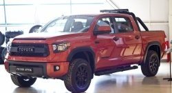 1 099 р. Реснички на фары RA Toyota Tundra XK50 2-ой рестайлинг (2013-2024) (Неокрашенные)  с доставкой в г. Москва. Увеличить фотографию 3