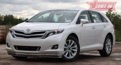 Защита переднего бампера двойная Souz-96 (d42/42) Toyota Venza GV10 дорестайлинг (2008-2012)