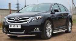 14 499 р. Одинарная защита переднего бампера диаметром 42 мм SLITKOFF Toyota Venza GV10 рестайлинг (2012-2016)  с доставкой в г. Москва. Увеличить фотографию 4