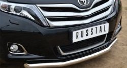 14 999 р. Одинарная защита переднего бампера диаметром 63 мм SLITKOFF Toyota Venza GV10 рестайлинг (2012-2016)  с доставкой в г. Москва. Увеличить фотографию 2