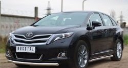 14 999 р. Одинарная защита переднего бампера диаметром 63 мм SLITKOFF Toyota Venza GV10 рестайлинг (2012-2016)  с доставкой в г. Москва. Увеличить фотографию 4