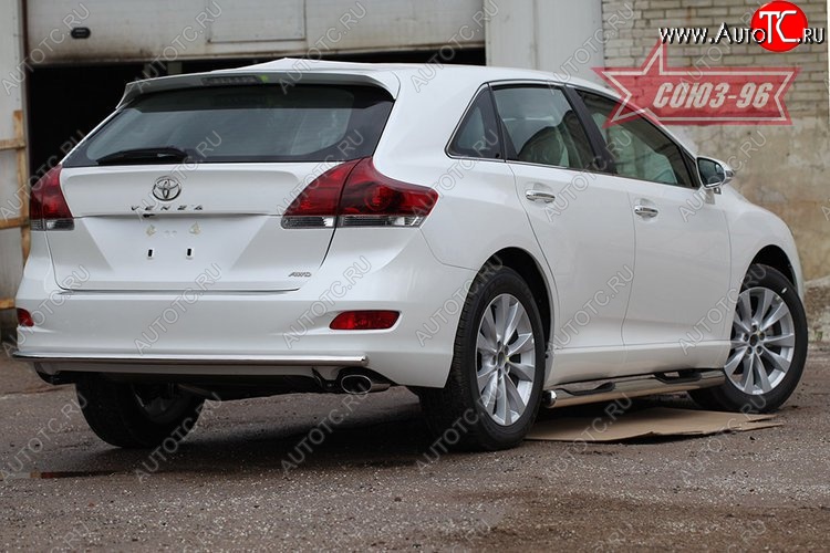 13 409 р. Защита заднего бампера Souz-96 (d42) Toyota Venza GV10 дорестайлинг (2008-2012)  с доставкой в г. Москва