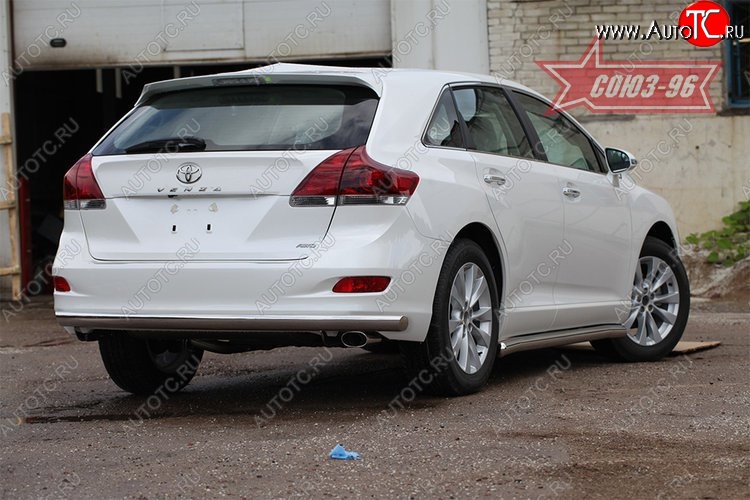 15 839 р. Защита заднего бампера рестайлинг Souz-96 Long (d60) Toyota Venza GV10 дорестайлинг (2008-2012)  с доставкой в г. Москва