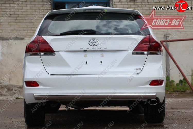 15 929 р. Защита задняя овальная 75х42 Toyota Venza GV10 дорестайлинг (2008-2012)  с доставкой в г. Москва