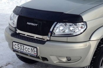 12 499 р. Решетка радиатора CrTuning Уаз Патриот 23632 дорестайлинг пикап (2008-2014) (Сетка черная, С надписью PATRIOT)  с доставкой в г. Москва. Увеличить фотографию 7