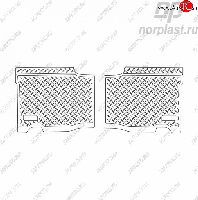 999 р. Комплект ковриков в салон 2005-2013 г.в. Norplast (длинные задние)  Уаз Патриот ( 3163 5 дв.,  Спорт,  3163 5-дв.) (2005-2024) дорестайлинг, 1-ый рестайлинг, 2-ой рестайлинг  с доставкой в г. Москва