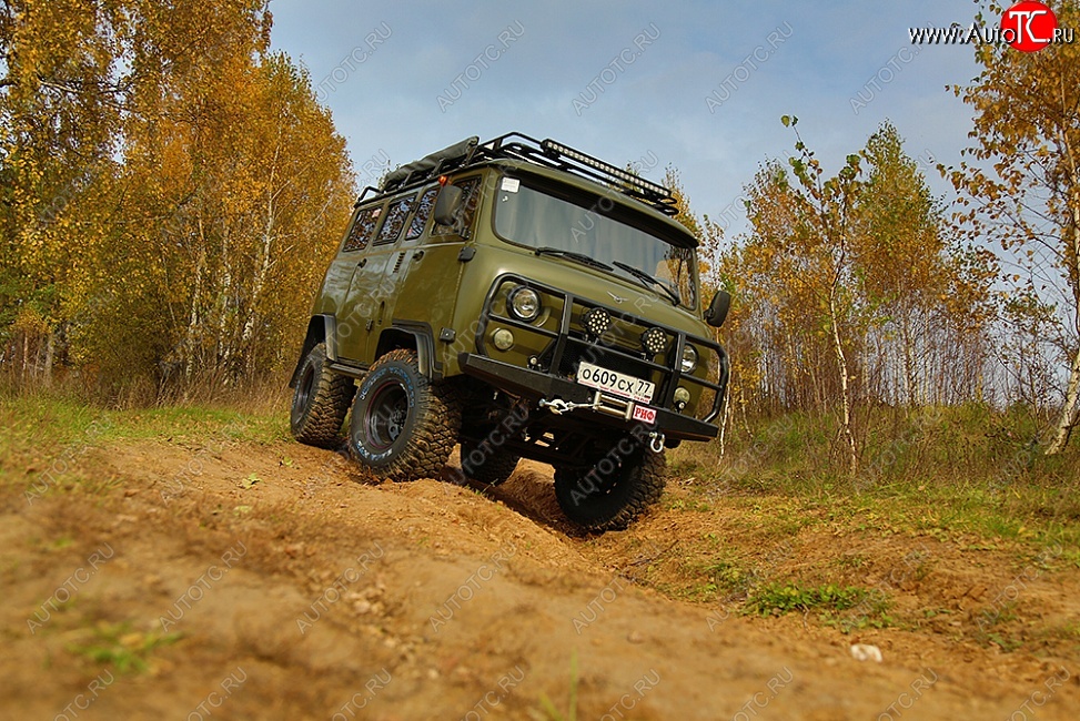 30 999 р. Бампер передний РИФ (силовой) Уаз Буханка 452 2206 микроавтобус (1965-2025) (С защитной дугой, без внутренних усилителей)  с доставкой в г. Москва