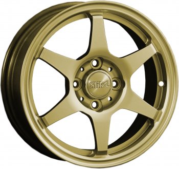 Кованый диск Slik Classik 6x14 (Металлик золотой) Ford Sierra (1982-1994) 4x108.0xDIA63.4xET41.0