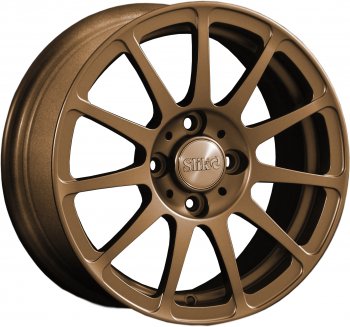 Кованый диск Slik Classik 6x14 (Металлик: коньячная бронза глянец BNZCGN) Toyota Belta/Yaris XP90 седан (2005-2012) 4x100.0xDIA54.1xET39.0