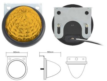 Универсальный поворотник диодный SAT (12V/24V желтый) Toyota Camry Gracia XV20 седан (1996-2001) ()