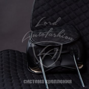 2 899 р. Универсальная накидка на сиденья Lord Autofashion Кристалл (трикотаж, 2 места) Cadillac Escalade GMT820 джип 5 дв. короткая база (2001-2006) (Красный)  с доставкой в г. Москва. Увеличить фотографию 7