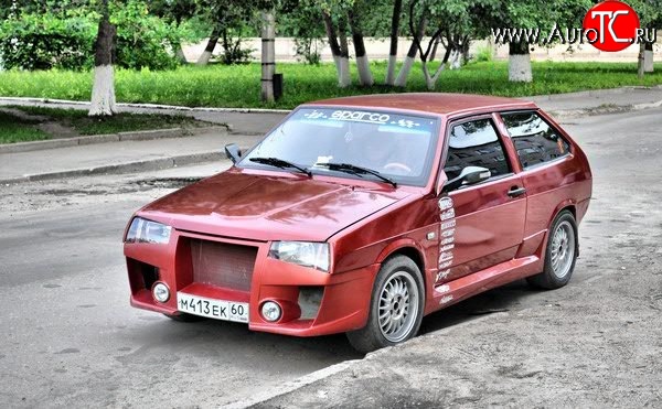 9 599 р. Передний бампер Миллер-2  Лада 2108 - 21099 (Неокрашенный)  с доставкой в г. Москва