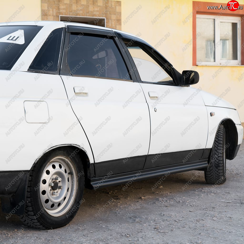 679 р. Пороги накладки Лапша Autodemic Лада 2110 седан (1995-2007)  с доставкой в г. Москва