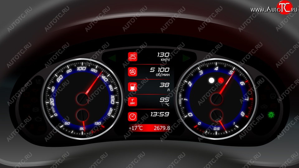 81 999 р. Комбинация приборов Ferrum GF 822S  Лада 2110, 2111, 2112, Калина (1118,  1117,  1119), Калина Спорт (1119), Приора (2170,  2171,  2172,  21728) (Синий ореол)  с доставкой в г. Москва