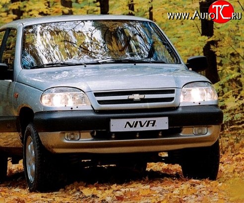 3 289 р. Передний бампер Стандартный Chevrolet Niva 2123 дорестайлинг (2002-2008) (Окрашенный)  с доставкой в г. Москва