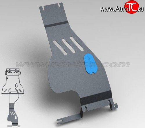 1 949 р. Защита раздаточной коробки (1.7, МКПП, 2 мм) Novline Лада 2123 (Нива Шевроле) дорестайлинг (2002-2008)  с доставкой в г. Москва