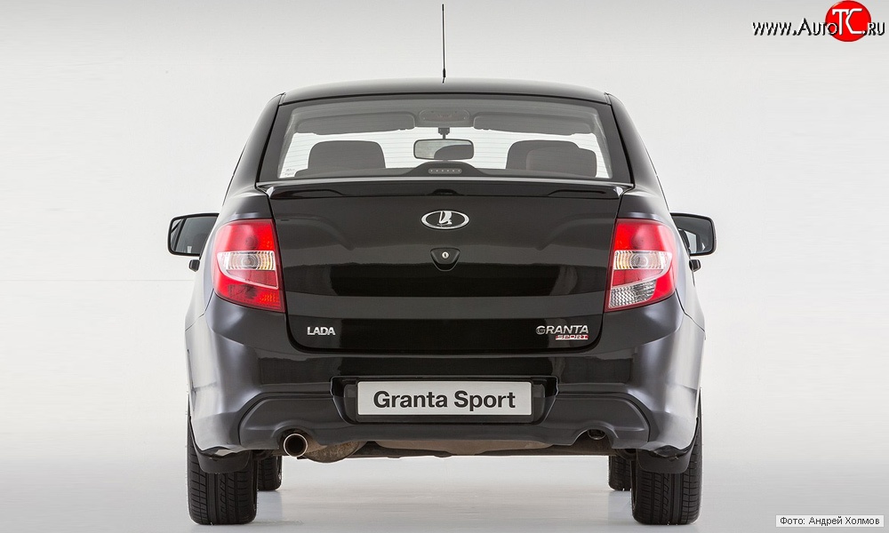 9 799 р. Задний бампер Granta Sport  Лада Гранта  2190 (2011-2017) седан дорестайлинг (Неокрашенный)  с доставкой в г. Москва