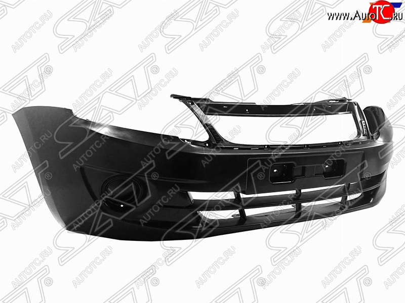 1 899 р. Передний бампер SAT (без отверстий под ПТФ)  Лада Гранта  2190 (2011-2017) седан дорестайлинг (Неокрашенный)  с доставкой в г. Москва