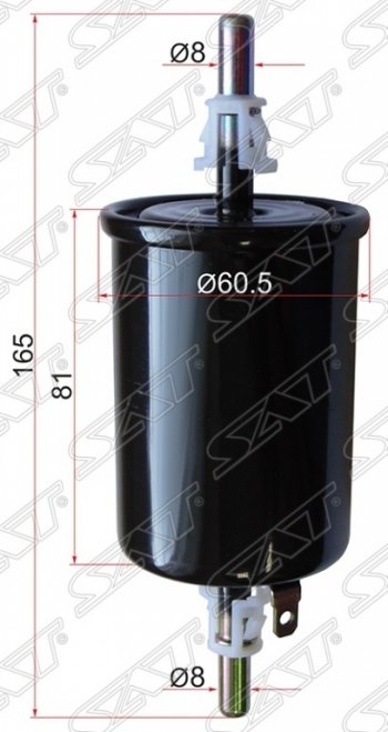 191 р. Топливный фильтр SAT  Chevrolet Epica  V250 (2006-2012), Chevrolet Evanda (2004-2006), Chevrolet Lacetti ( седан,  универсал,  хэтчбек) (2002-2013), Chevrolet Lanos  T100 (2002-2017), Chevrolet Nexia ( рестайлинг) (2008-2022), Chevrolet Spark  M200,250 (2005-2010), Daewoo Gentra ( KLAS) (2012-2025), Daewoo Matiz ( M100,  M150) (1998-2016), Daewoo Nubira  J150 (2000-2002), Ravon Nexia R3 (2016-2020), Лада Калина ( 2192,  2194) (2013-2018)  с доставкой в г. Москва. Увеличить фотографию 1