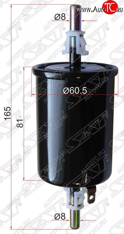 191 р. Топливный фильтр SAT Daewoo Gentra KLAS седан (2012-2016)  с доставкой в г. Москва