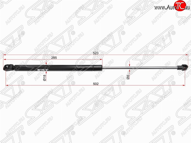 629 р. SAT крышки багажника SAT (L523 mm)  Volkswagen Bora - Passat  B5.5  с доставкой в г. Москва