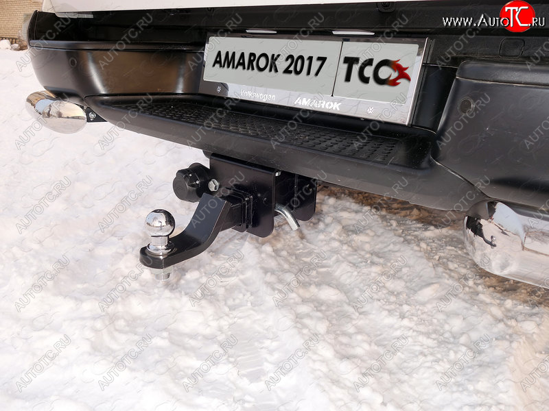 12 349 р. Фаркоп (тягово-сцепное устройство) TCC Volkswagen Amarok рестайлинг (2016-2022) (Оцинкованный, шар E - оцинкованный)  с доставкой в г. Москва