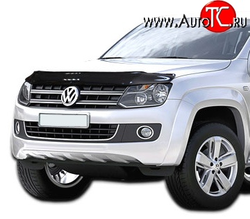 3 169 р. Дефлектор капота NovLine Volkswagen Amarok дорестайлинг (2009-2016)  с доставкой в г. Москва