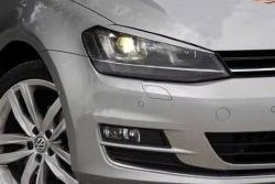 1 149 р. Реснички на фары Tuning-Sport Volkswagen Golf 7 дорестайлинг, хэтчбэк 5 дв. (2012-2017) (Неокрашенные)  с доставкой в г. Москва. Увеличить фотографию 1