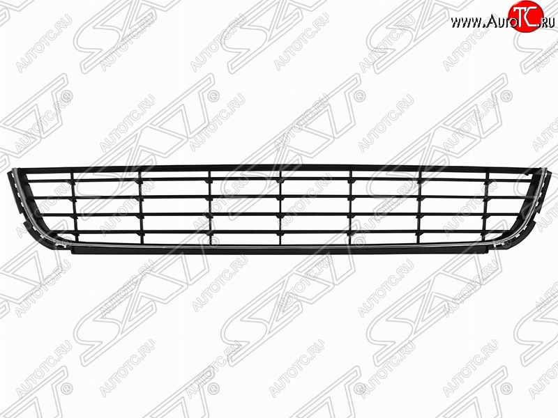 1 199 р. Решётка в передний бампер (с хром молдингом) 5D SAT  Volkswagen Golf  6 (2008-2014) хэтчбэк 5 дв.  с доставкой в г. Москва