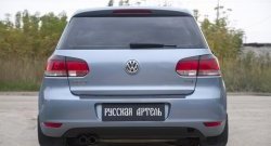 1 199 р. Защитная накладка на задний бампер RA Volkswagen Golf 6 хэтчбэк 5 дв. (2008-2014)  с доставкой в г. Москва. Увеличить фотографию 3