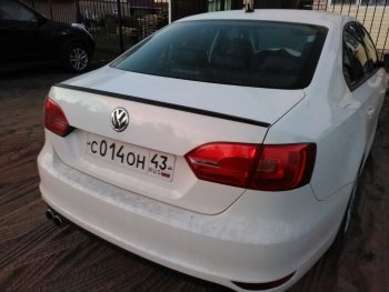 3 049 р. Лип спойлер АВТОКРАТ Volkswagen Jetta A6 седан дорестайлинг (2011-2015) (Неокрашенный)  с доставкой в г. Москва. Увеличить фотографию 2