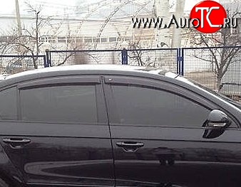 999 р. Комплект дефлекторов окон (ветровиков) 4 шт. (седан) Russtal Volkswagen Passat B6 седан (2005-2011)  с доставкой в г. Москва