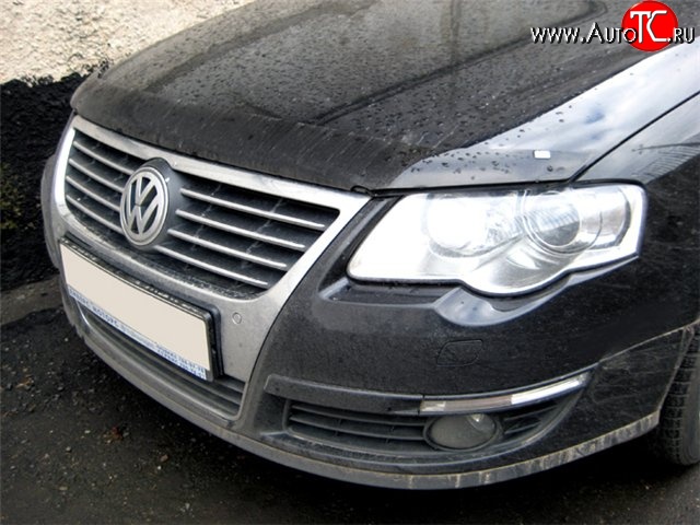 2 879 р. Дефлектор капота NovLine Volkswagen Passat B6 седан (2005-2011)  с доставкой в г. Москва