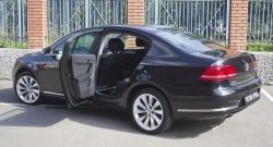 2 259 р. Накладки на порожки RA (комплект) Volkswagen Passat B7 седан (2010-2015)  с доставкой в г. Москва. Увеличить фотографию 2