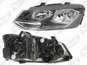 5 749 р. Левая фара SAT  Volkswagen Polo  5 (2015-2020) седан рестайлинг  с доставкой в г. Москва. Увеличить фотографию 1