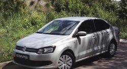 1 629 р. Реснички на фары RA Volkswagen Polo 5 хэтчбек дорестайлинг (2009-2015) (Неокрашенные)  с доставкой в г. Москва. Увеличить фотографию 4