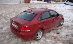 4 199 р. Козырёк на заднее лобовое стекло Sport  Volkswagen Polo  5 (2009-2020) седан дорестайлинг, хэтчбек рестайлинг (Неокрашенный)  с доставкой в г. Москва. Увеличить фотографию 5