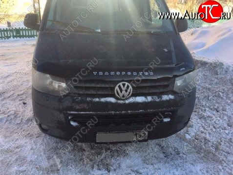 999 р. Дефлектор капота Russtal (вариант Б) Volkswagen Transporter T5 рестайлинг (2009-2015)  с доставкой в г. Москва