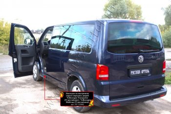 1 159 р. Накладки на внутренние пороги передних дверей RA Volkswagen Transporter T5 рестайлинг (2009-2015)  с доставкой в г. Москва. Увеличить фотографию 4