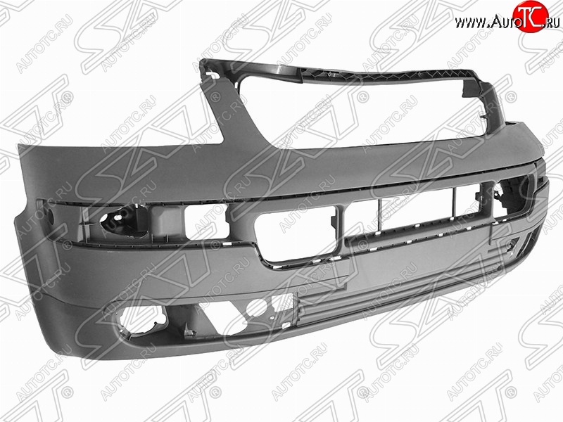 11 649 р. Передний бампер SAT Volkswagen Transporter T5 дорестайлинг (2003-2009) (Неокрашенный)  с доставкой в г. Москва