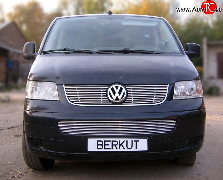 5 999 р. Декоративная вставка воздухозаборника Berkut Volkswagen Transporter T5 дорестайлинг (2003-2009)  с доставкой в г. Москва