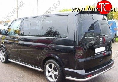 6 249 р. Лип спойлер CT Volkswagen Transporter T5 дорестайлинг (2003-2009) (Неокрашенный)  с доставкой в г. Москва