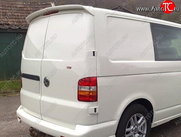 6 249 р. Лип спойлер Распашонка Volkswagen Transporter T5 дорестайлинг (2003-2009) (Неокрашенный)  с доставкой в г. Москва