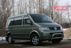 12 959 р. Защита переднего бампера Souz-96 (d60)  Volkswagen Transporter  T5 (2003-2015) дорестайлинг, рестайлинг  с доставкой в г. Москва. Увеличить фотографию 1