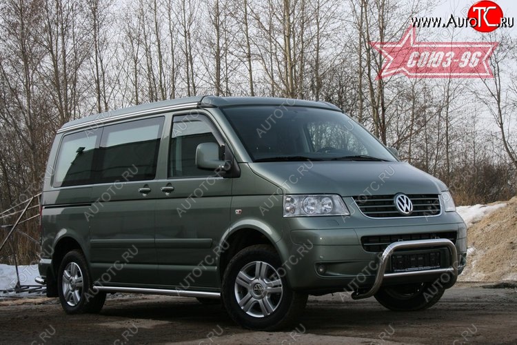 12 959 р. Защита переднего бампера Souz-96 (d60) Volkswagen Transporter T5 дорестайлинг (2003-2009)  с доставкой в г. Москва