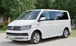 17 499 р. Защита переднего бампера (Ø63 мм, нержавейка) SLITKOFF Volkswagen Caravelle T6 дорестайлинг (2015-2019)  с доставкой в г. Москва. Увеличить фотографию 3